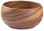 Acacia Wood Round Bowl 5" x 10"
