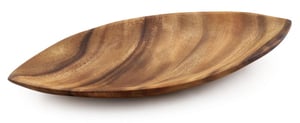Acacia Wood Canoe Dish 12.5" x 4.5"