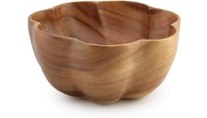 Acacia Wood Flare Bowl 4" x 8"