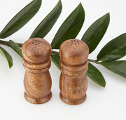 Acacia Wood Salt & Pepper Shakers