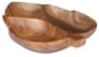 Acacia Wood 3 Container Maple Tray 1.5" x 11"