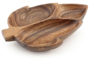 Acacia Wood 3 Container Maple Tray 1.5" x 11"